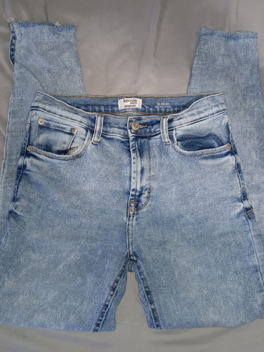 Kensie Light Wash Men’s Slim Straight Jeans